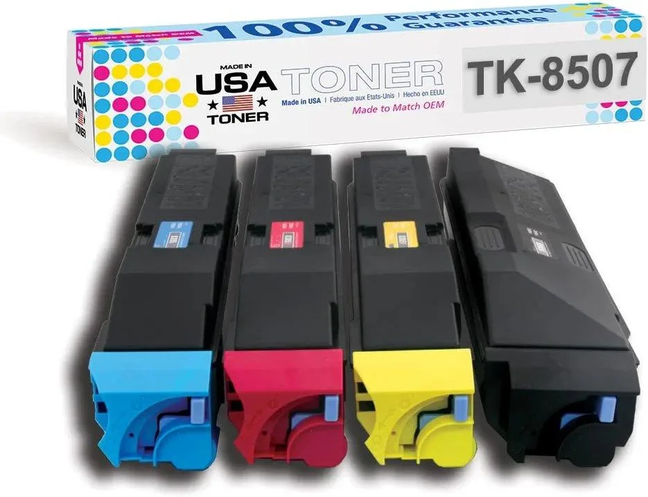 MADE IN USA TONER MADE IN USA TONER TK-8507/8509 4-Pack CMYK Toner Cartridges — product photo