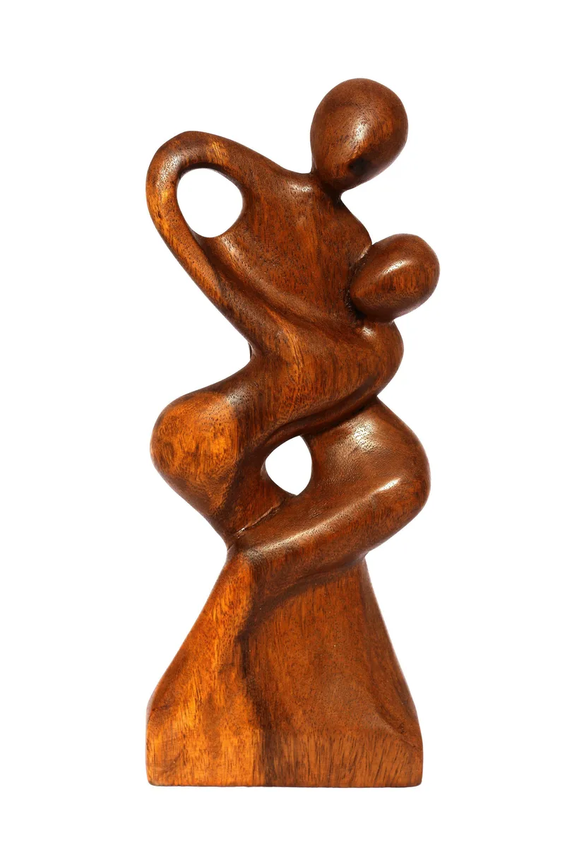 G6 Collection G6 Collection 12" Wooden Abstract Sculpture "Forever Mine" Home Accent — product photo