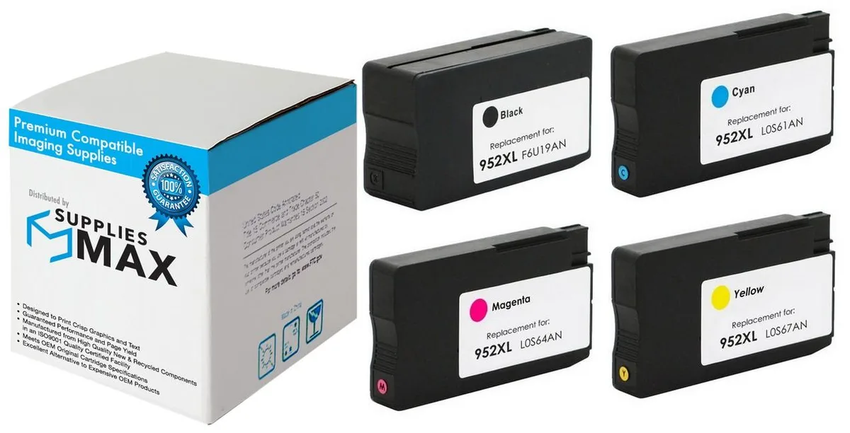 SuppliesMax SuppliesMax HP N9K28AN High Yield Inkjet Combo Pack (BK/C/M/Y) 2000 pages — product photo