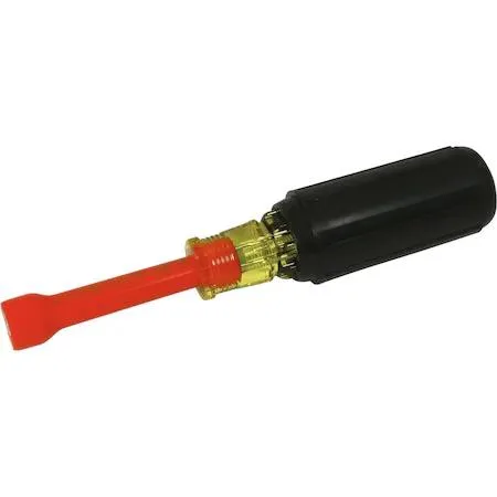 Gray Tools 3/8 inch insulated nut driver with orange and yellow cushioned handle