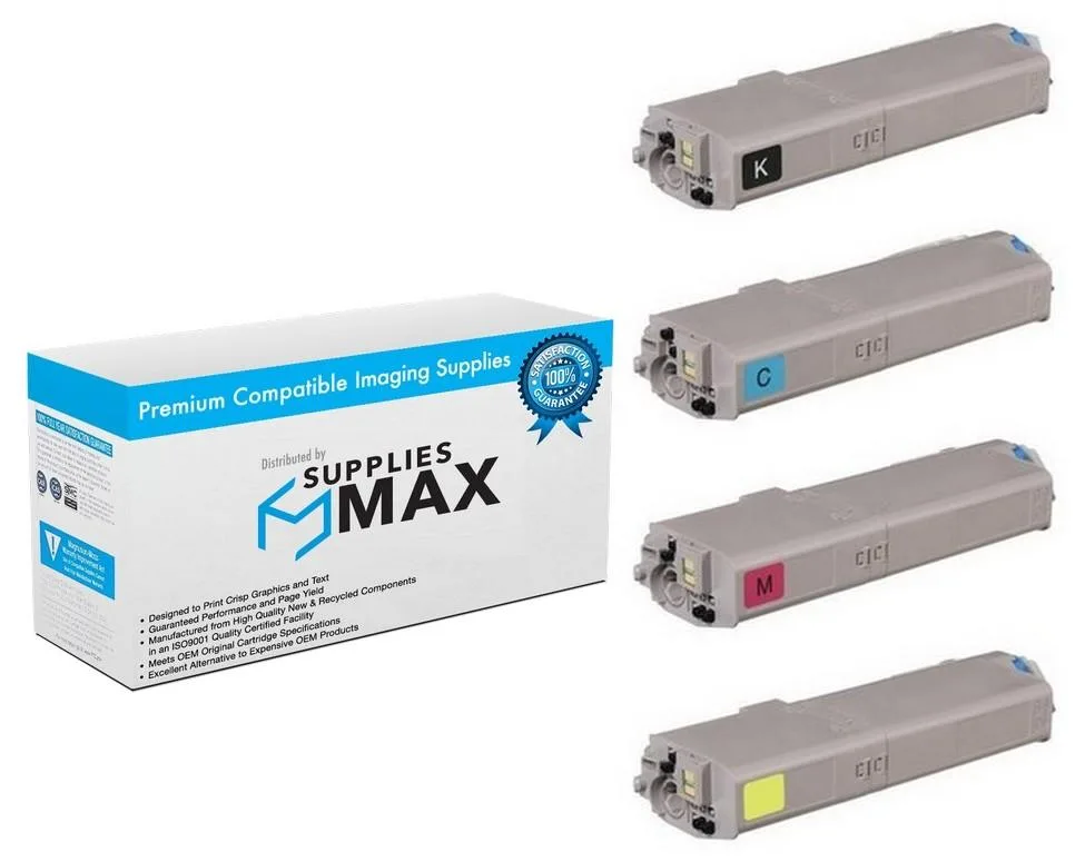 SuppliesMax SuppliesMax 4649060MP High Yield Toner Cartridge Combo Pack (BK/C/M/Y) — product photo