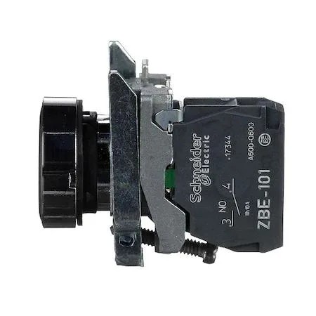 Schneider Electric 22 mm flush push button black chrome bezel