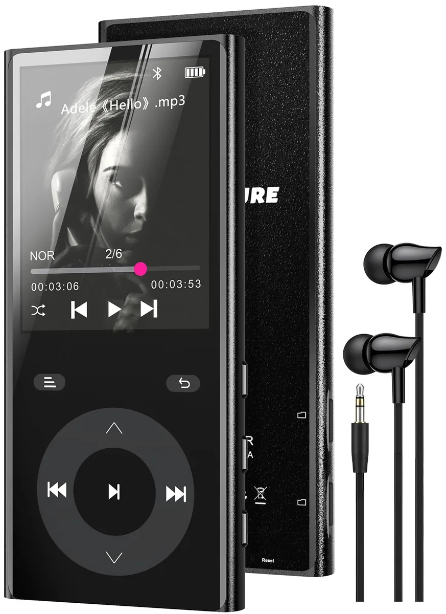  PlayerPure A9 MP3 player 2.4" 0 GB Bluetooth 5.3 dual TF slots — product photo