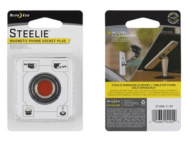 NITE IZE NITE IZE Steelie Magnetic Phone Socket Plus mobile electronics accessory — product photo