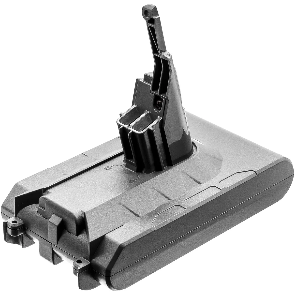 Rectangular dark-grey vacuum battery pack with connector end