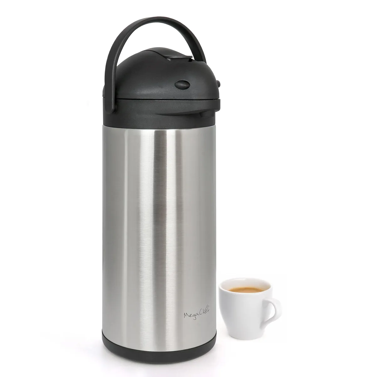 MegaChef MegaChef 510120029M 5 L stainless steel vacuum dispenser — product photo