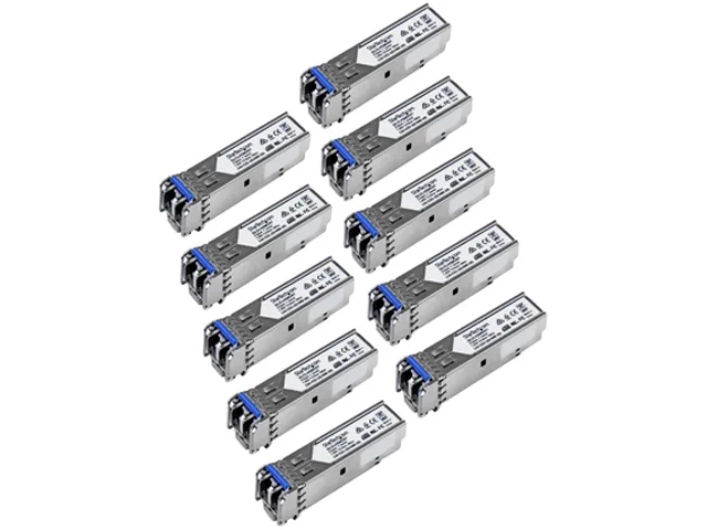 STARTECH STARTECH GLCLHSMD10ST SFP transceiver 10 pack 1000BASE-LX/LH 1.25 Gbps 1310nm LC 10 km — product photo