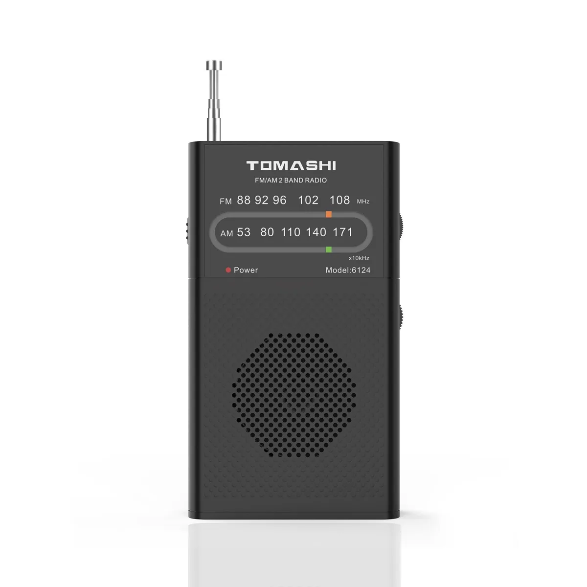 TOMASHI 6124 AM/FM Pocket Radio — product photo