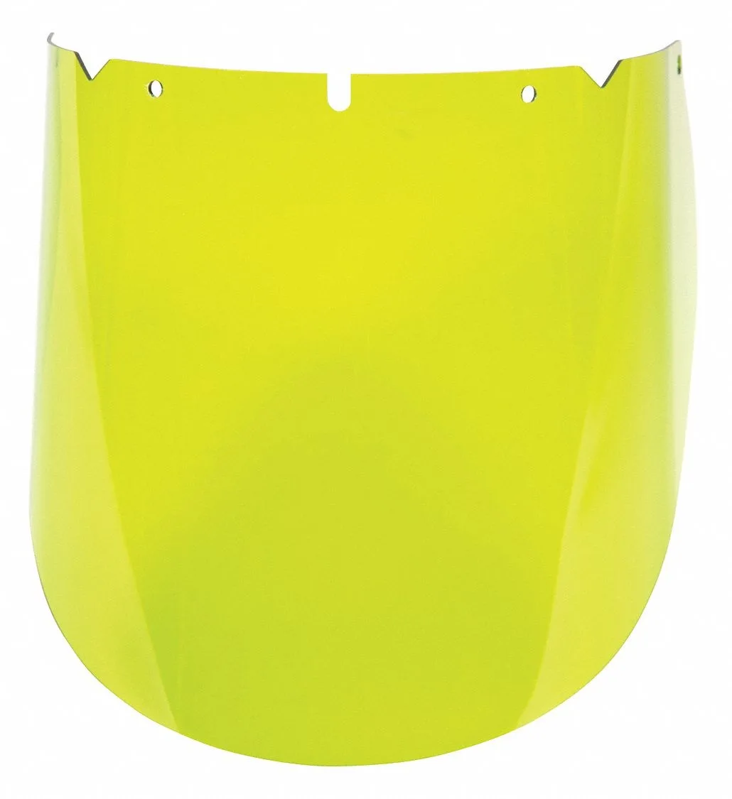 MSA MSA V-Gard Visor Green Polycarbonate 18in 0.07in Anti-Fog Scratch-Resistant 10115847 — product photo