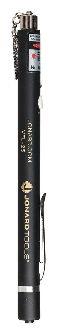Red pen-style visual fault locator with FC SC ST adapters