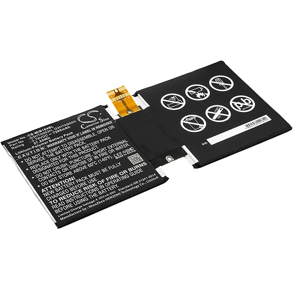 Cameron & Co Cameron & Co DS-CS-MIS164SL Li-Polymer 7.2 Ah Black — product photo