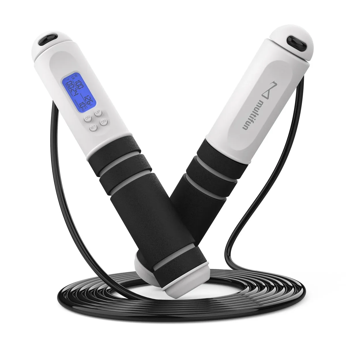  Velocity Exercise SM01 Digital Jump Rope 118 inches Black — product photo