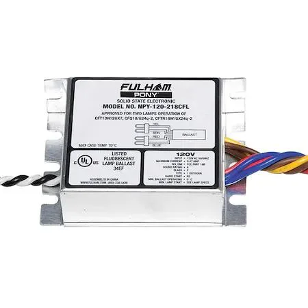 Fulham Fulham NPY-120-218-CFL CFL ballast rapid 120/230V 18W — product photo
