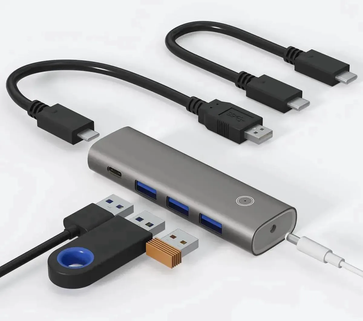 SMUGDESK SMUGDESK 4-Port USB-C to USB-A Hub USB 3.2 Gen 2 10Gbps Aluminum — product photo