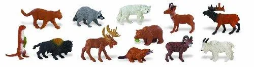 Safari Ltd. Safari Ltd. North American Wildlife Bulk Bag 765804 — 48 mini animal figures — product photo