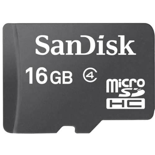 SanDisk SanDisk SDSDQ-016G-A11M 16GB microSDHC memory card — product photo