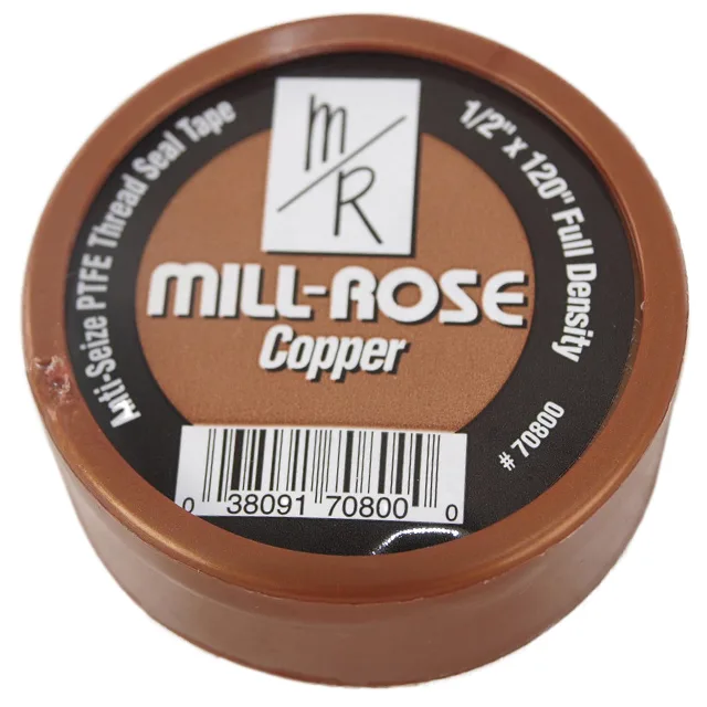 Mill-Rose Company Mill-Rose Company 70800 1/2" x 120" 3-WRAP Copper-Filled Anti-Seize PTFE Thread Seal Tape — product photo