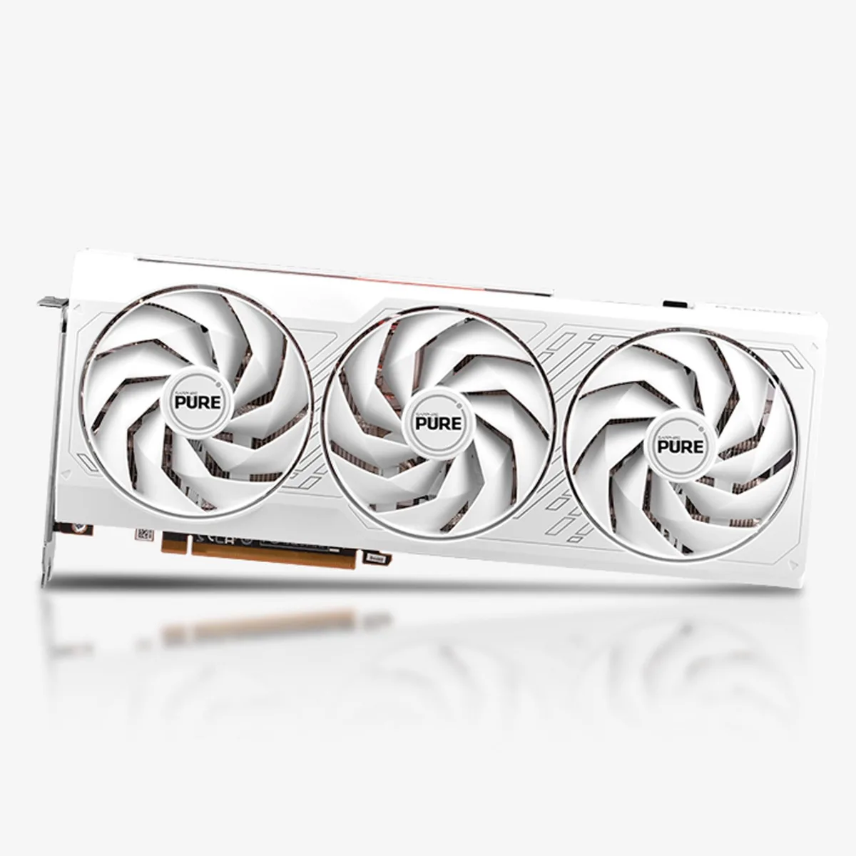 Sapphire Tech Sapphire Tech PURE Radeon RX 7800 XT 16GB GDDR6 graphics card WHITE — product photo