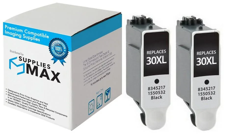 SuppliesMax SuppliesMax 1550532_2PK Black High Yield Inkjet Cartridge 2-Pack 670 Pages — product photo