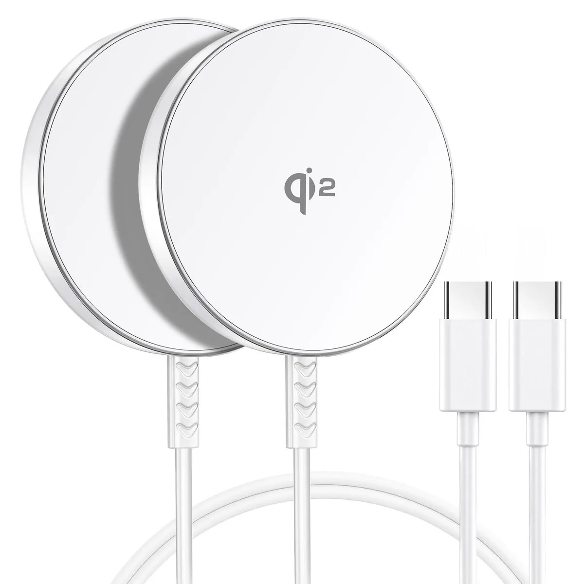 KEHIPI KEHIPI g220 Qi2 Magnetic Wireless Charger 2 Pack White — product photo