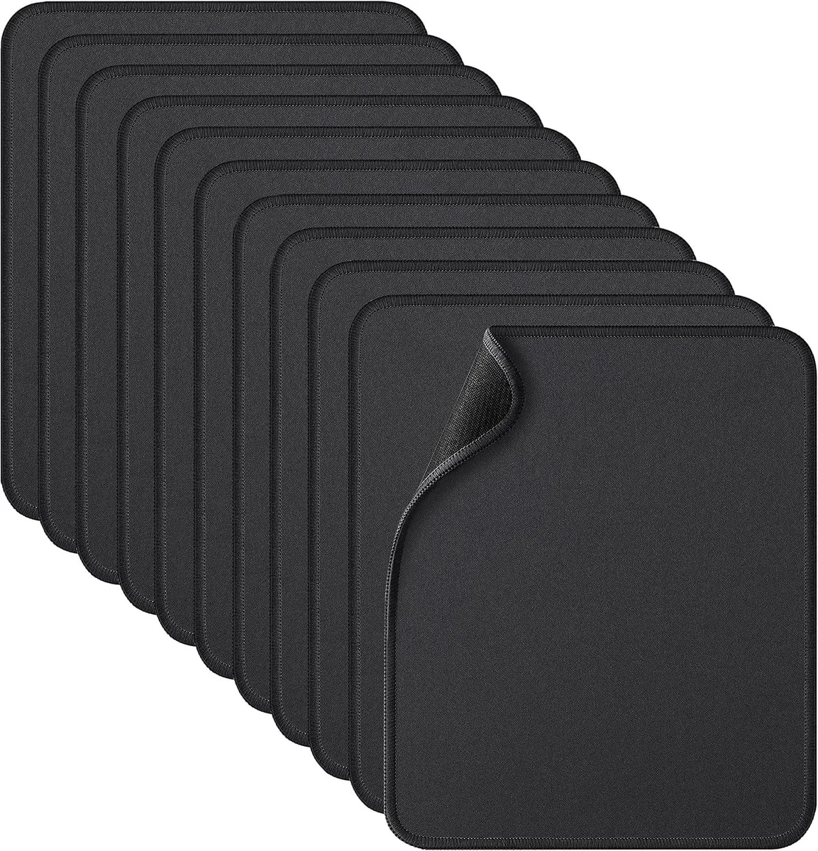 BAOFENG BAOFENG 11 Pack Mouse Pads Black 10.2x8.2 Inch 0.12 Inch Thick — product photo
