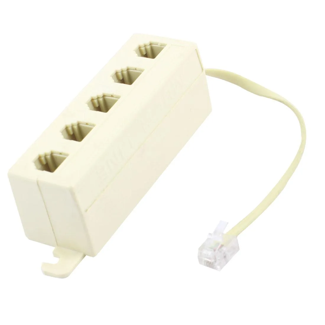 Unique-Bargains Unique-Bargains RJ11 6P4C Male to 5 Female Splitter Beige — product photo