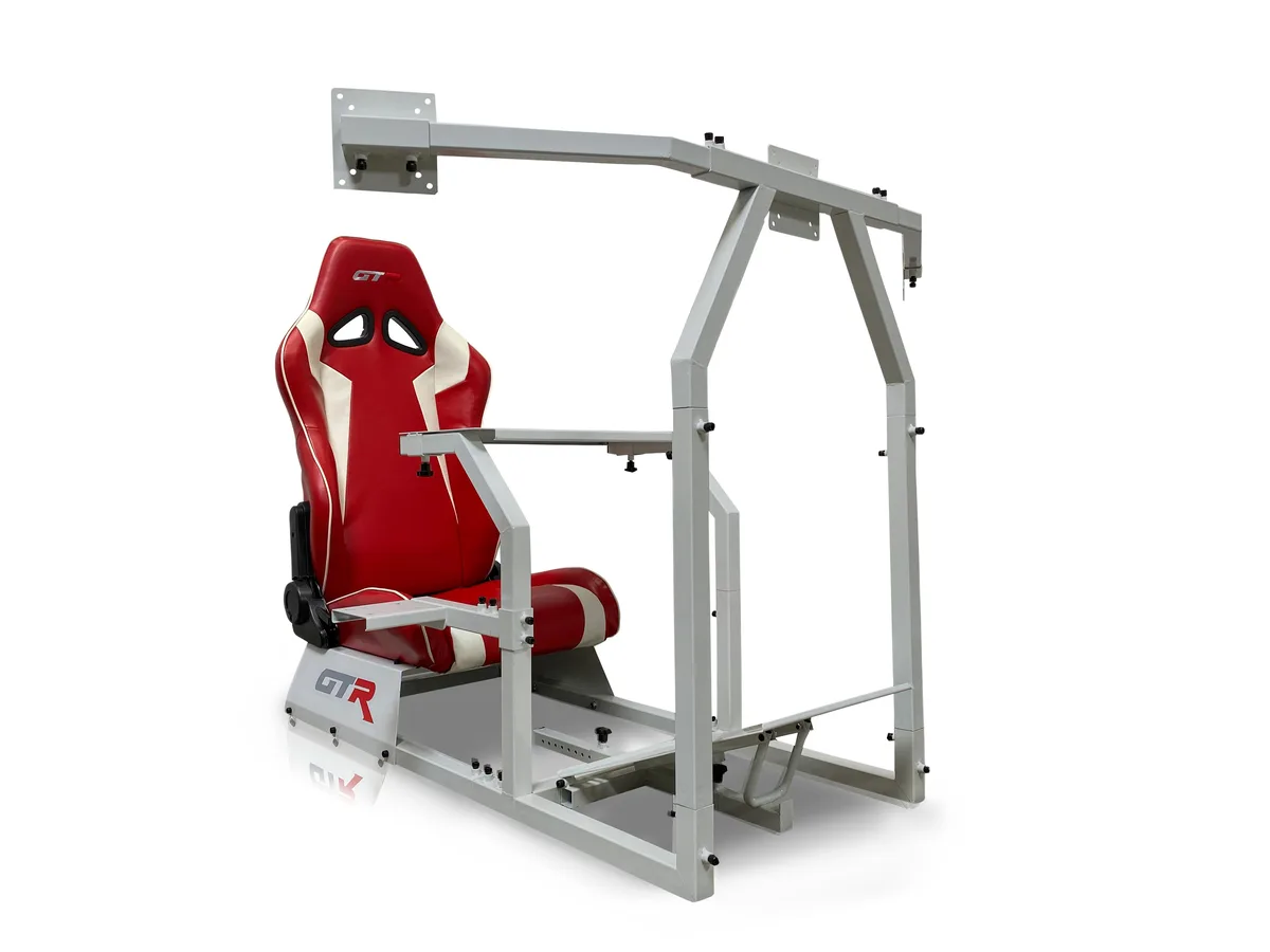GTR Simulator GTR Simulator GTA F Cockpit Chair Red/White — product photo