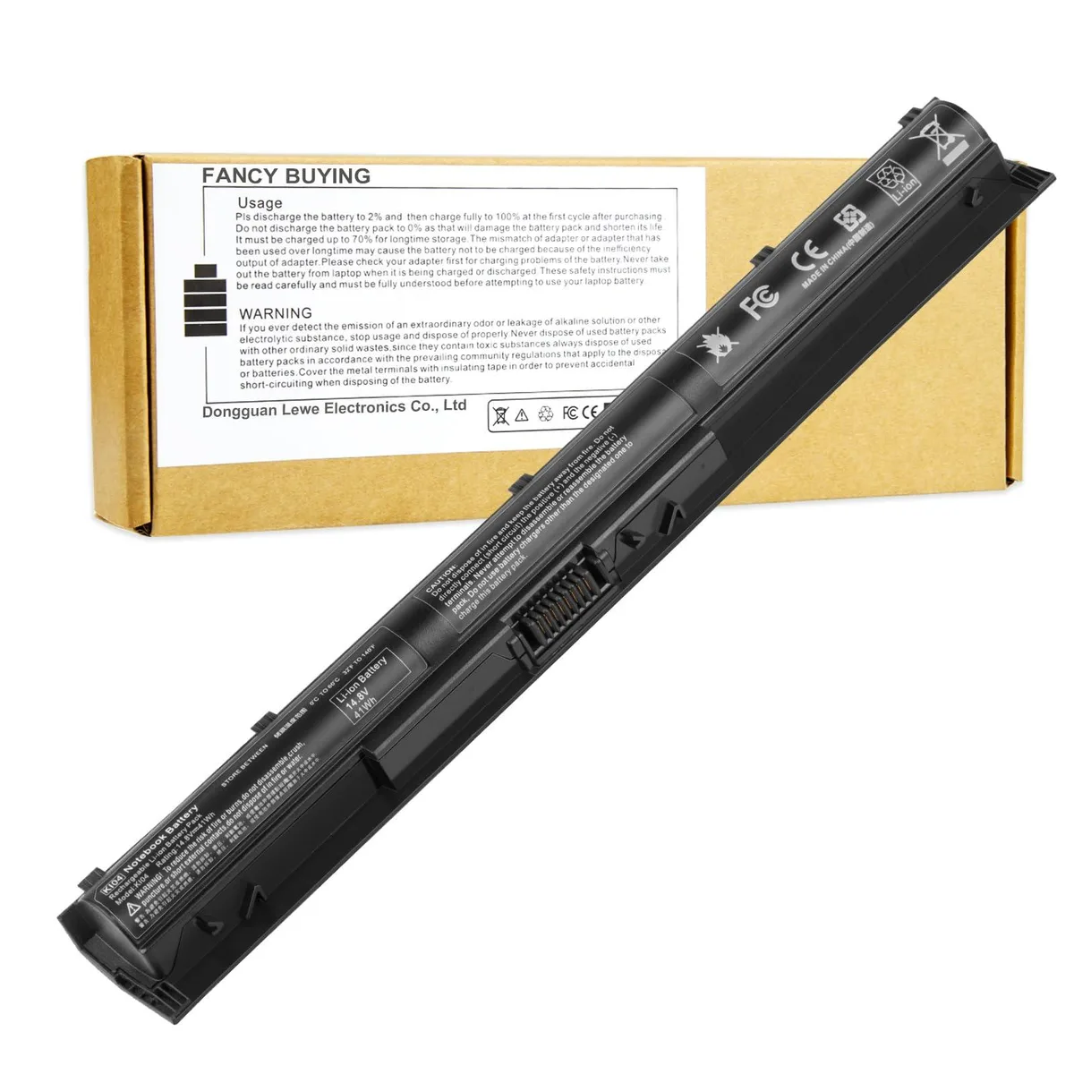  KI04 41Wh 14.8V Li-ion battery for HP Pavilion 14/15/17-ab series — product photo