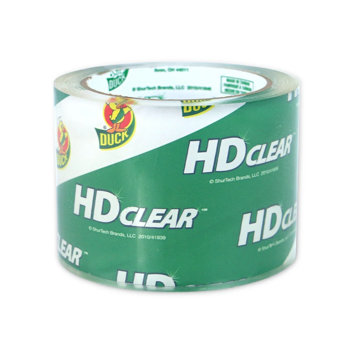 Duck Duck HD Packaging Tape Clear 3 in x 54.6 yds 2.6 mil 307352 — product photo