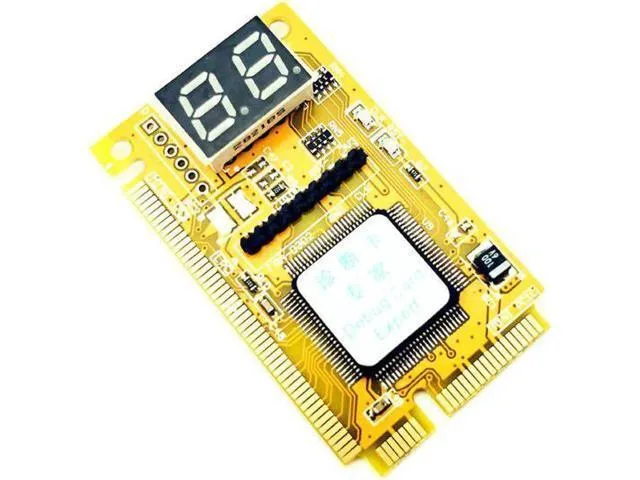 LORDWORLD PCI-E LPC POST diagnostic card for laptop ExpressCard slot, plastic and metal body, hexadecimal display