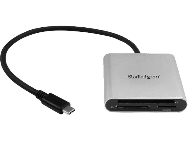 STARTECH STARTECH FCREADU3C 3-in-1 USB-C 3.0 card reader SD microSD CompactFlash — product photo