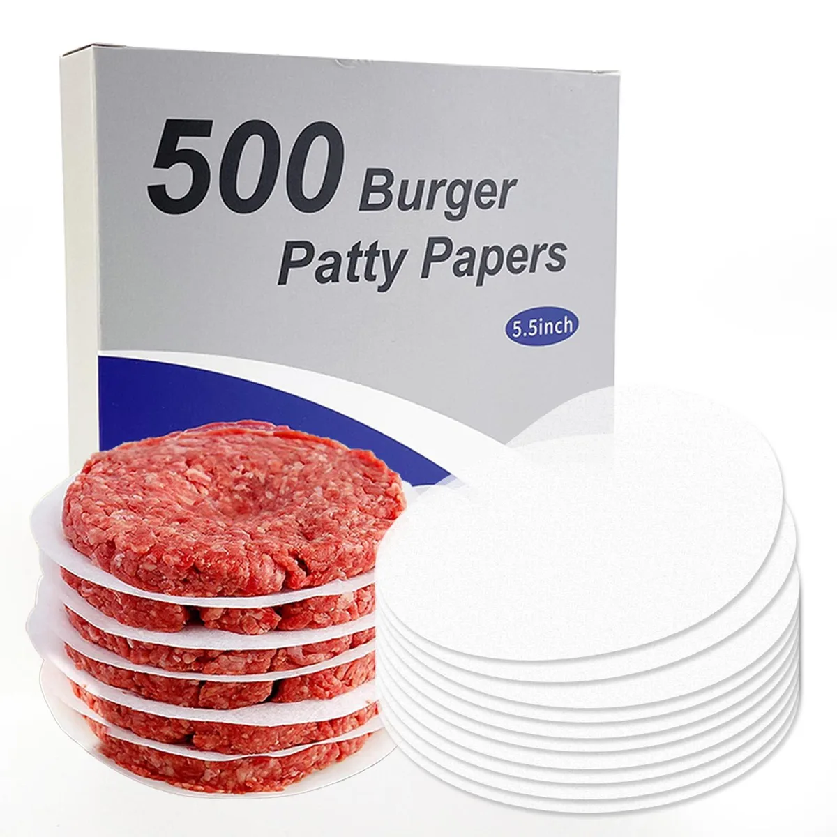  Burger Patty Paper Round 5.5 Inch 500 Sheets — product photo
