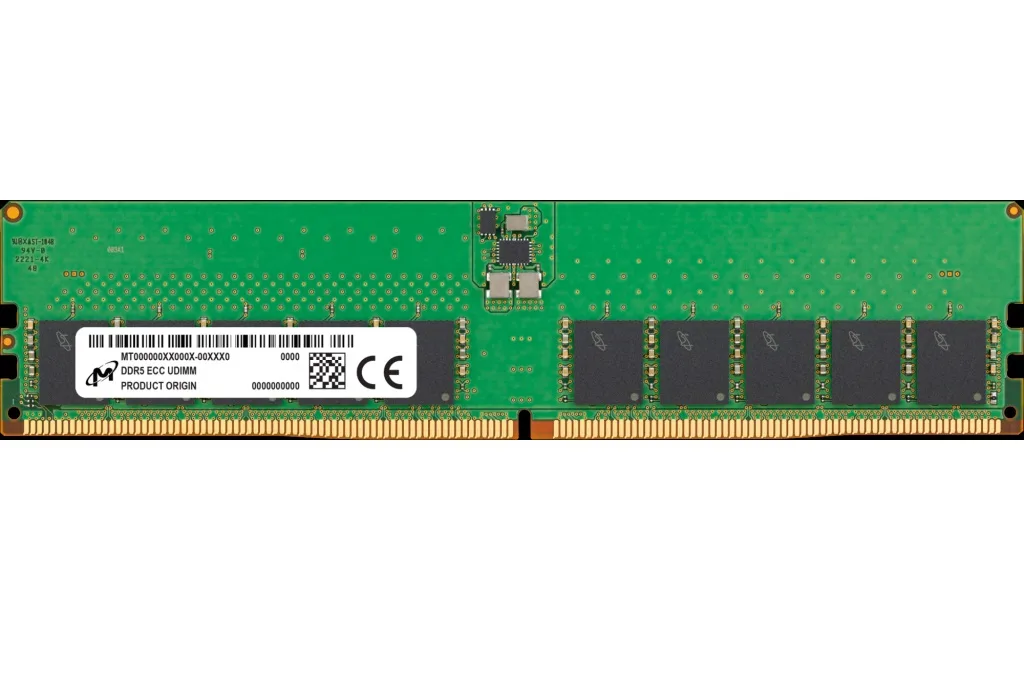 Crucial Crucial MTC20C2085S1EC48BA1R 32GB DDR5 4800 CL40 ECC UDIMM server RAM — product photo