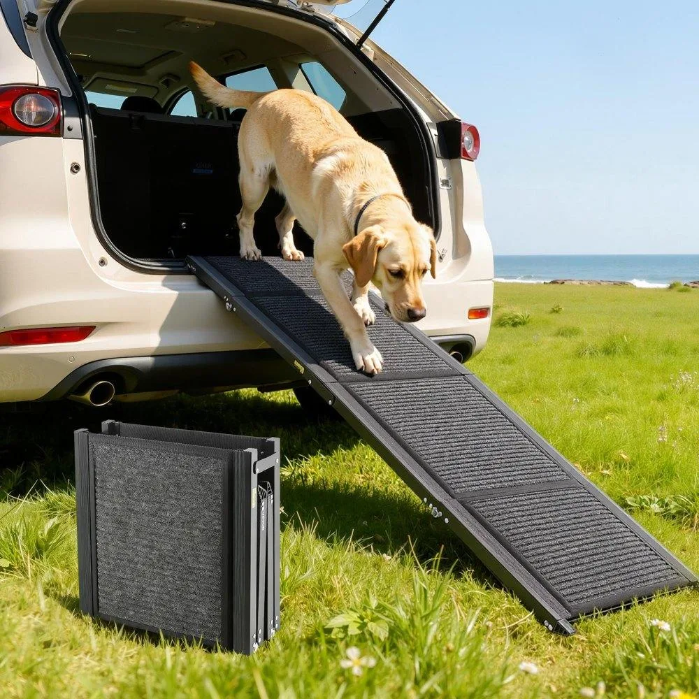 VEVOR VEVOR Dog Ramp 63" x 17" Folding 250 lbs Black — product photo