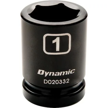 Black phosphate 3/4 inch drive 6 point socket with laser etched markings