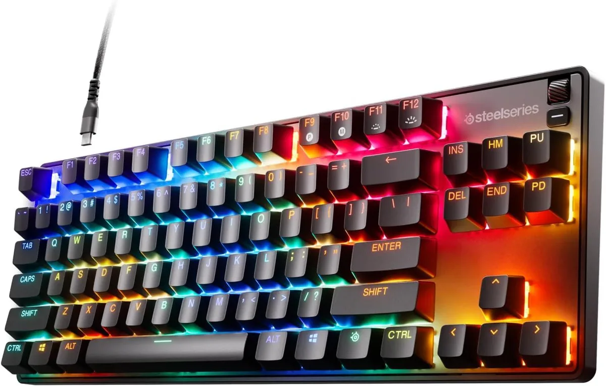 SteelSeries SteelSeries Apex 9 TKL Wired Gaming Keyboard 64847 OptiPoint 0.2ms Hot-Swappable Aluminum Black — product photo