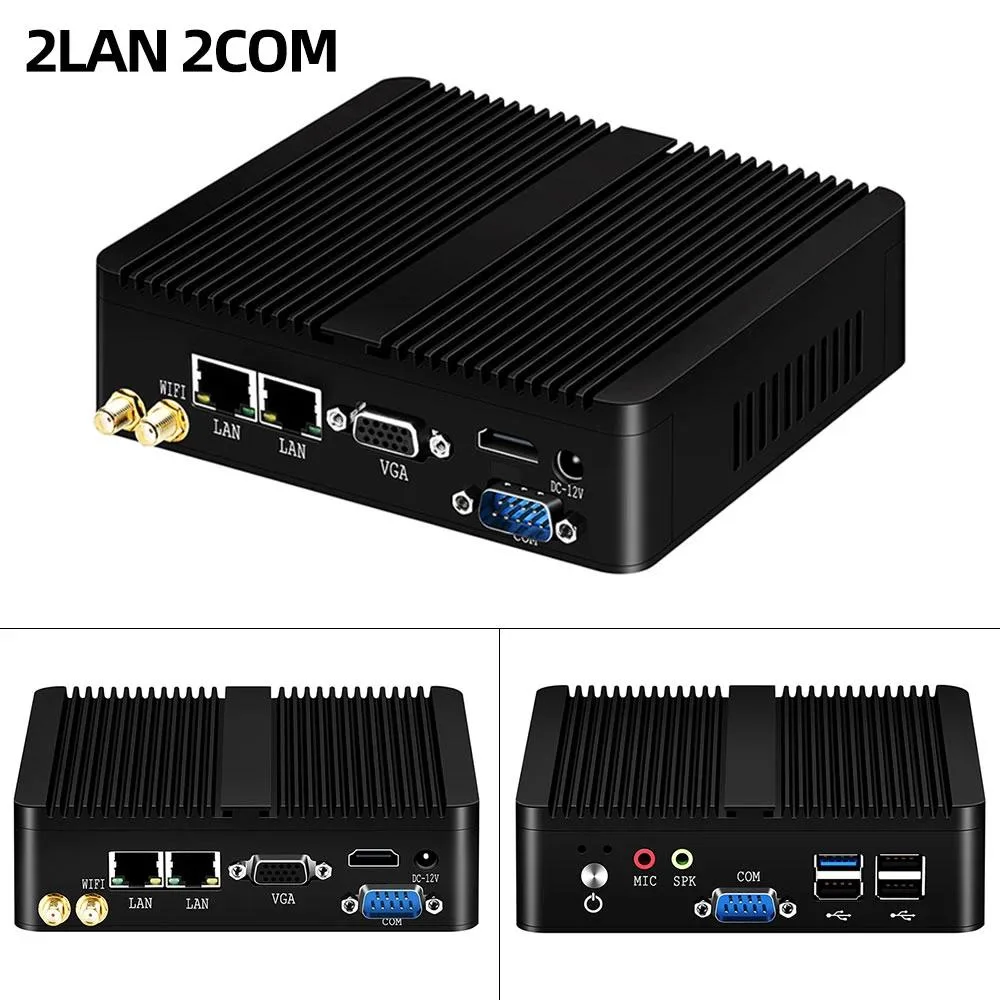 Hetai Tech Hetai Tech Fanless Mini PC Barebone Celeron N3150 N3700 2GB 32GB — product photo
