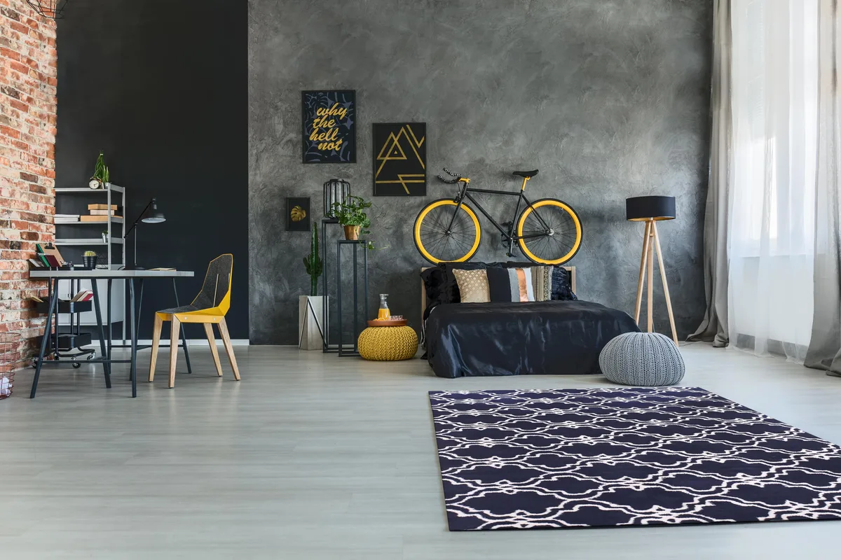EORC EORC Hand-tufted Wool Moroccan Area Rug 5' x 8' Blue — product photo