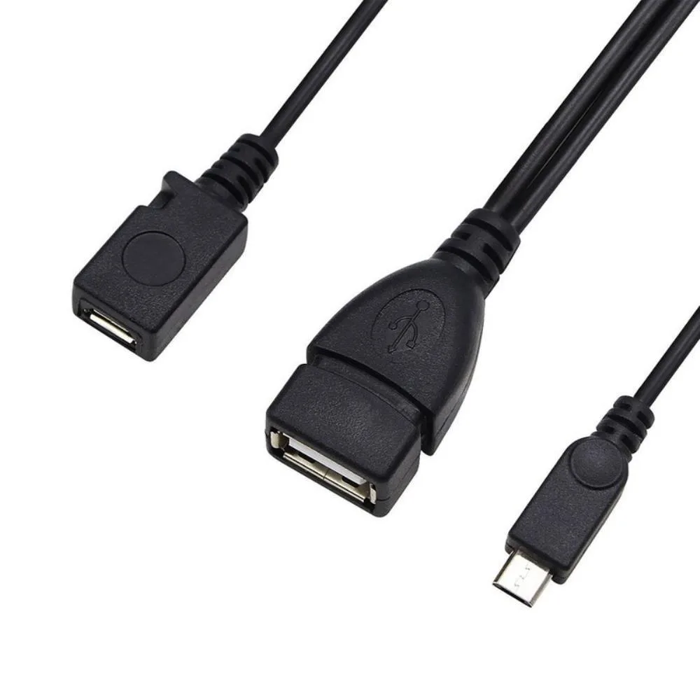 Ruth's sister Ruth's sister Micro USB OTG cable with power port internal power cable — product photo