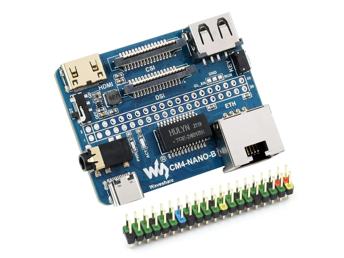 LORDWORLD LORDWORLD Nano Base Board (B) for CM4, 40PIN GPIO, USB 2.0, 3.5 mm audio — product photo