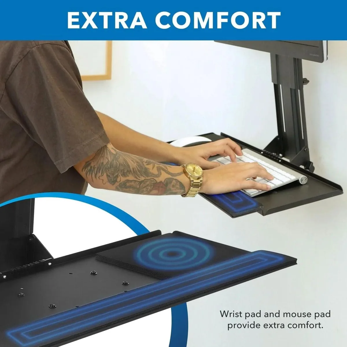 Mount-It Mount-It MI-7915 25" Adjustable Keyboard Tray Stand — product photo