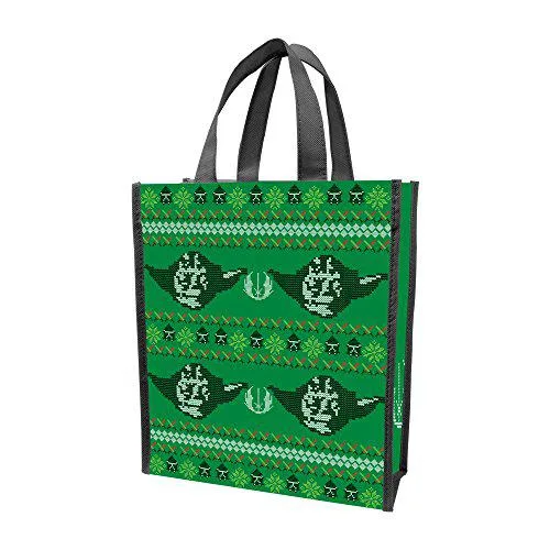 Small Star Wars ugly sweater recycled shopper tote with handles