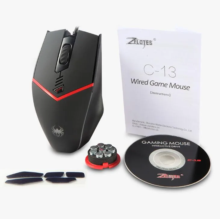 Jansicotek Jansicotek C-13 Gaming Mouse 3200 DPI 6 Buttons Wired USB — product photo