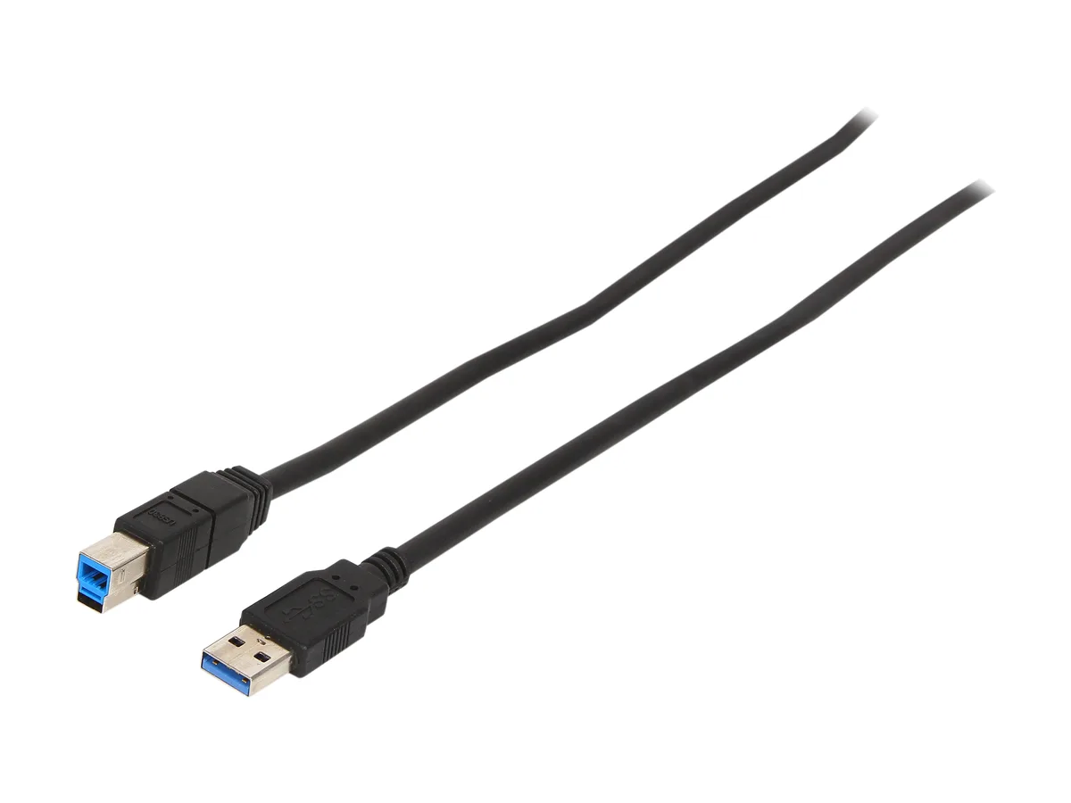 STARTECH STARTECH USB3SAB6BK USB 3.0 cable A to B male male 6ft black — product photo
