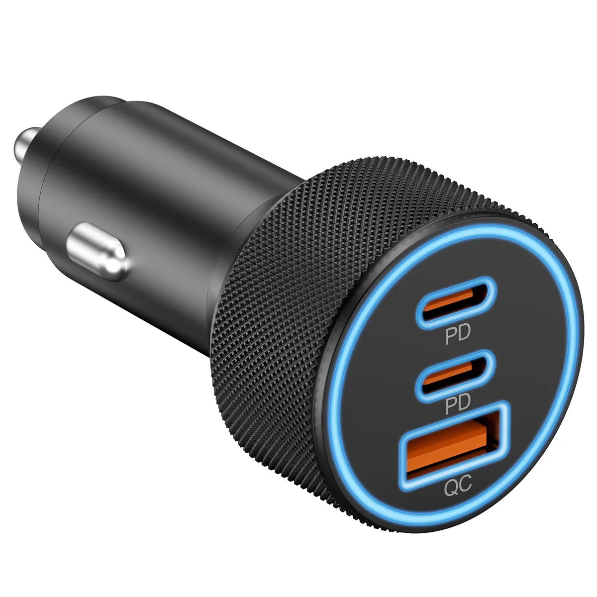  KENHAO C23XC-199 67W 3-Port USB-C Car Charger Black — product photo