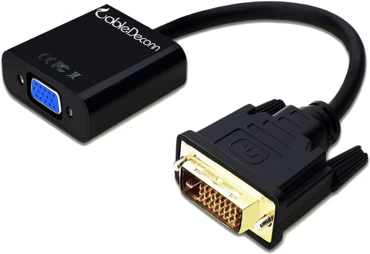 CableDeconn CableDeconn Active DVI-D 24+1 Male to VGA Female Adapter 19cm — product photo