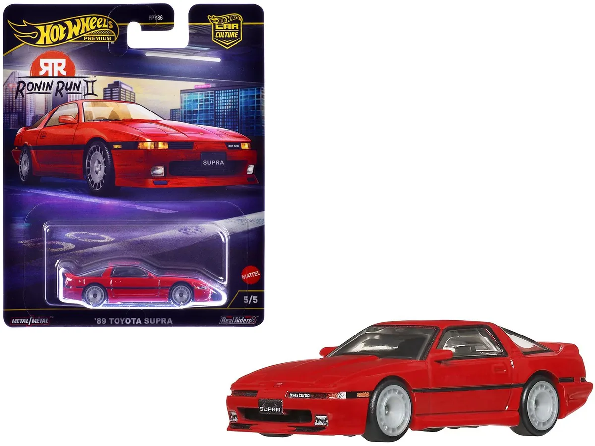 Hot Wheels Hot Wheels 1989 Toyota Supra RHD Red Ronin Run II Diecast 2.875 in — product photo