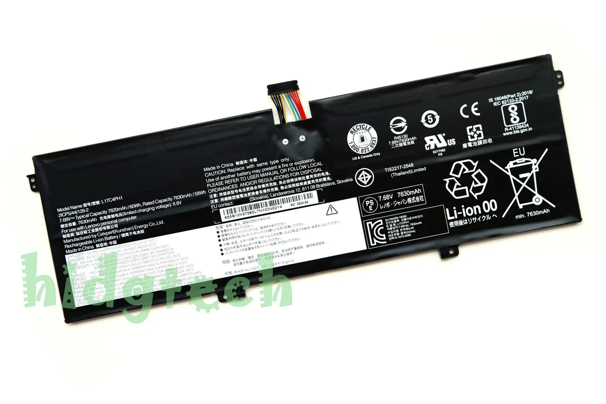 Beisite Beisite L17C4PH1 L17M4PH1 L17M4PH2 60Wh 7.68V laptop battery — product photo