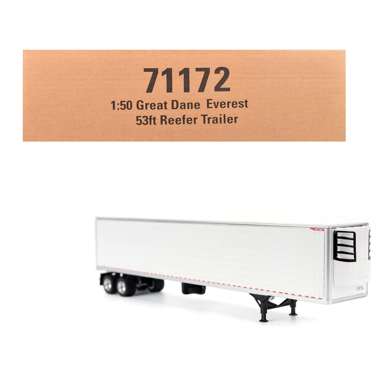 DieCast Masters DieCast Masters Great Dane Everest 53ft Refrigerated Trailer White 1/50 — product photo