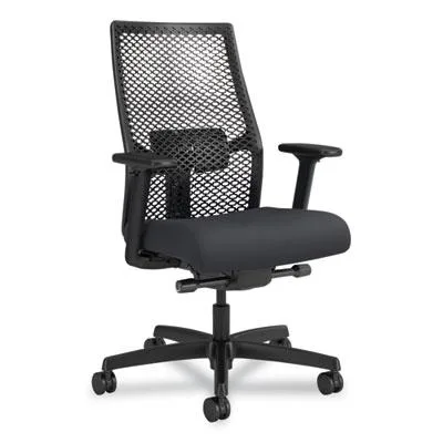HON HON Ignition 2.0 ReActiv Mid-Back Task Chair 17.25"-21.75" Basalt Vinyl HONI2MRL2BS23TK — product photo
